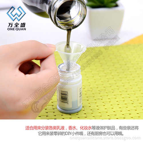 clear colourful mini plastic funnel